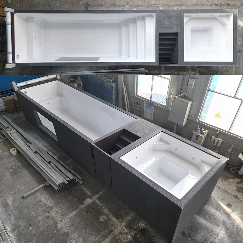 สระว่ายน้ำไฟเบอร์กลาสขนาดใหญ่  - Hot Tub บทวิจารณ์และราคา