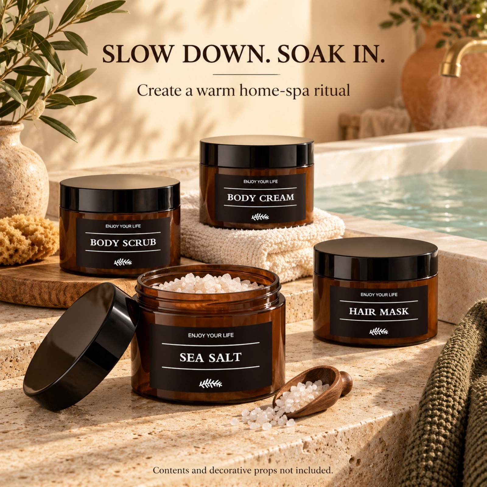 ชุดโหลเก็บของในห้องน้ำ 3 ชิ้น  - Bath Salts บทวิจารณ์และราคา
