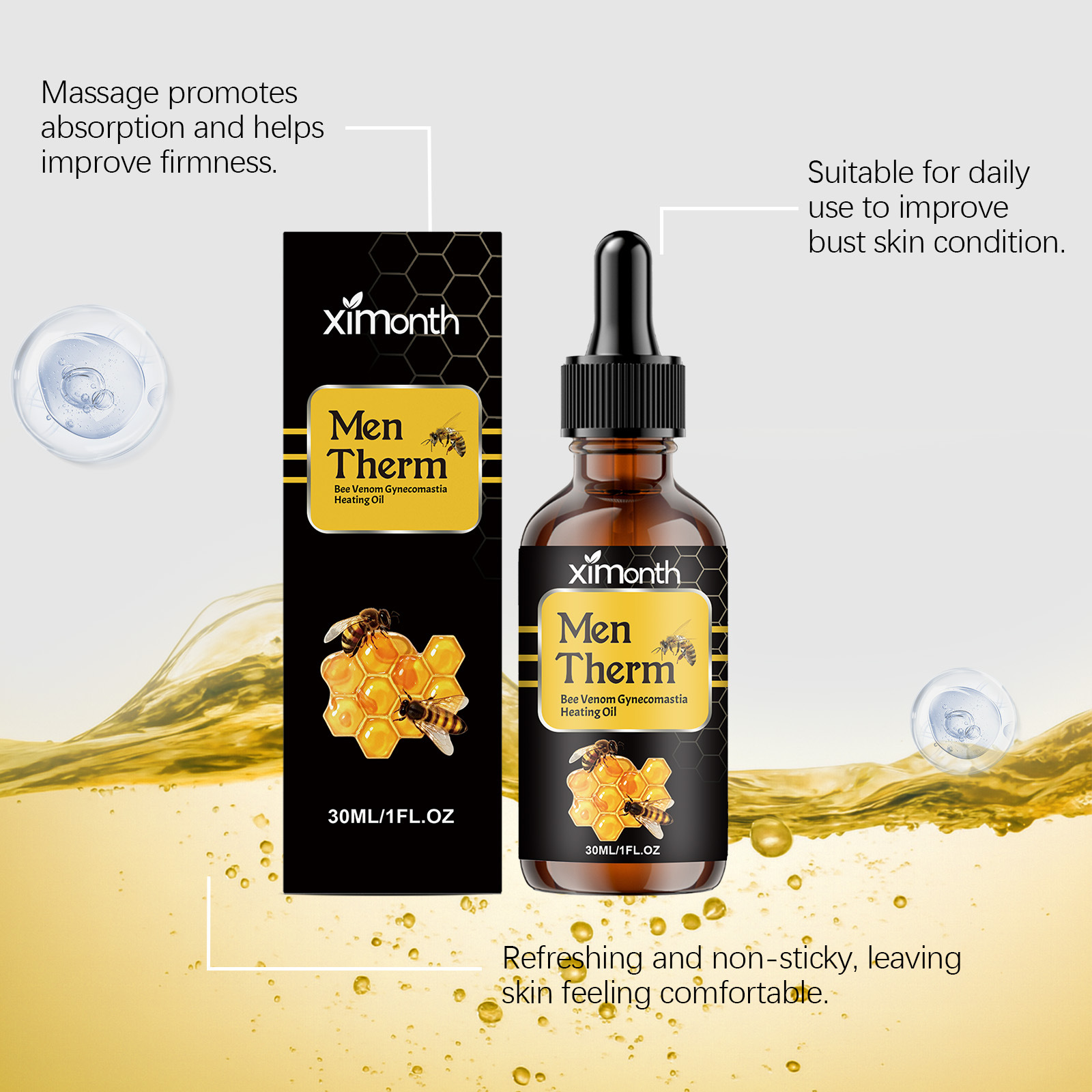 เซรั่มบำรุงผิวหน้าอกสำหรับผู้ช - Body Oil บทวิจารณ์และราคา