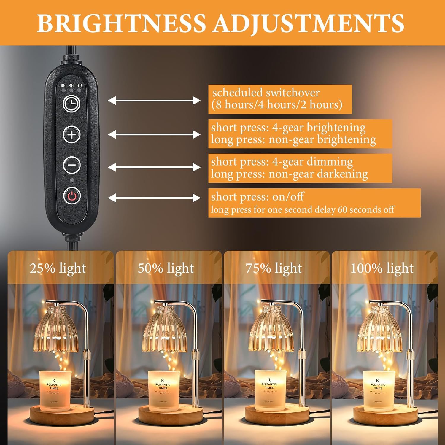 โคมไฟอุ่นเทียนหอมปรับระดับความ - Wax Warmer บทวิจารณ์และราคา