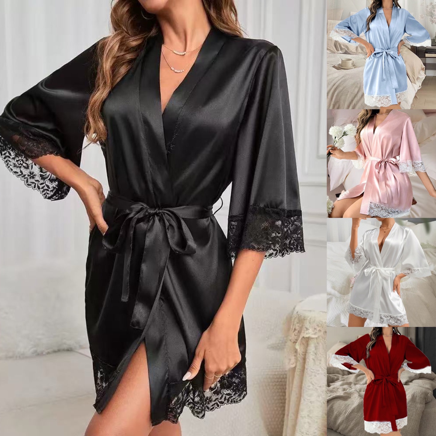 ชุดคลุมอาบน้ำเจ้าสาวสไตล์ยุโรป - Bathrobe บทวิจารณ์และราคา